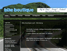 Tablet Screenshot of bike-boutique.com